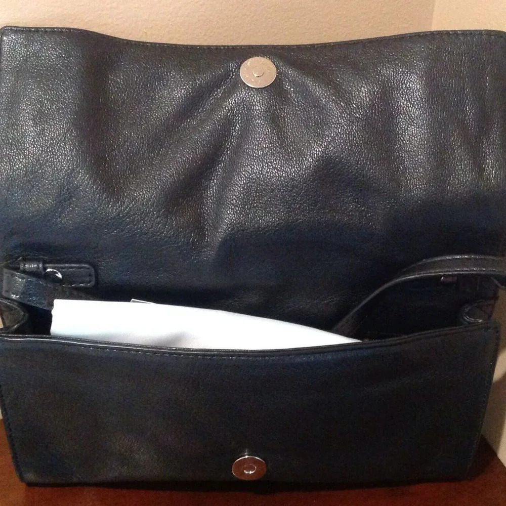 Michael Kors Haircalf Leather Robin Convertible Clutch/Shoulder Bag/Handbag - Picture 10 of 10